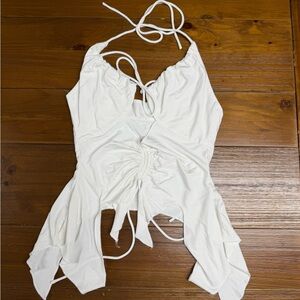 I.AM.GIA White Halter Top